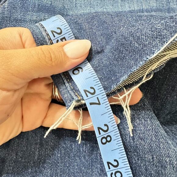 Madewell The Slim Boyjean Jeans Raw Hem Creston Wash Women 30 - Picture 10 of 10